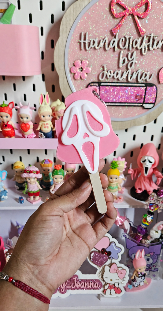 3d Ghostface popsicle bag charm 🖤
