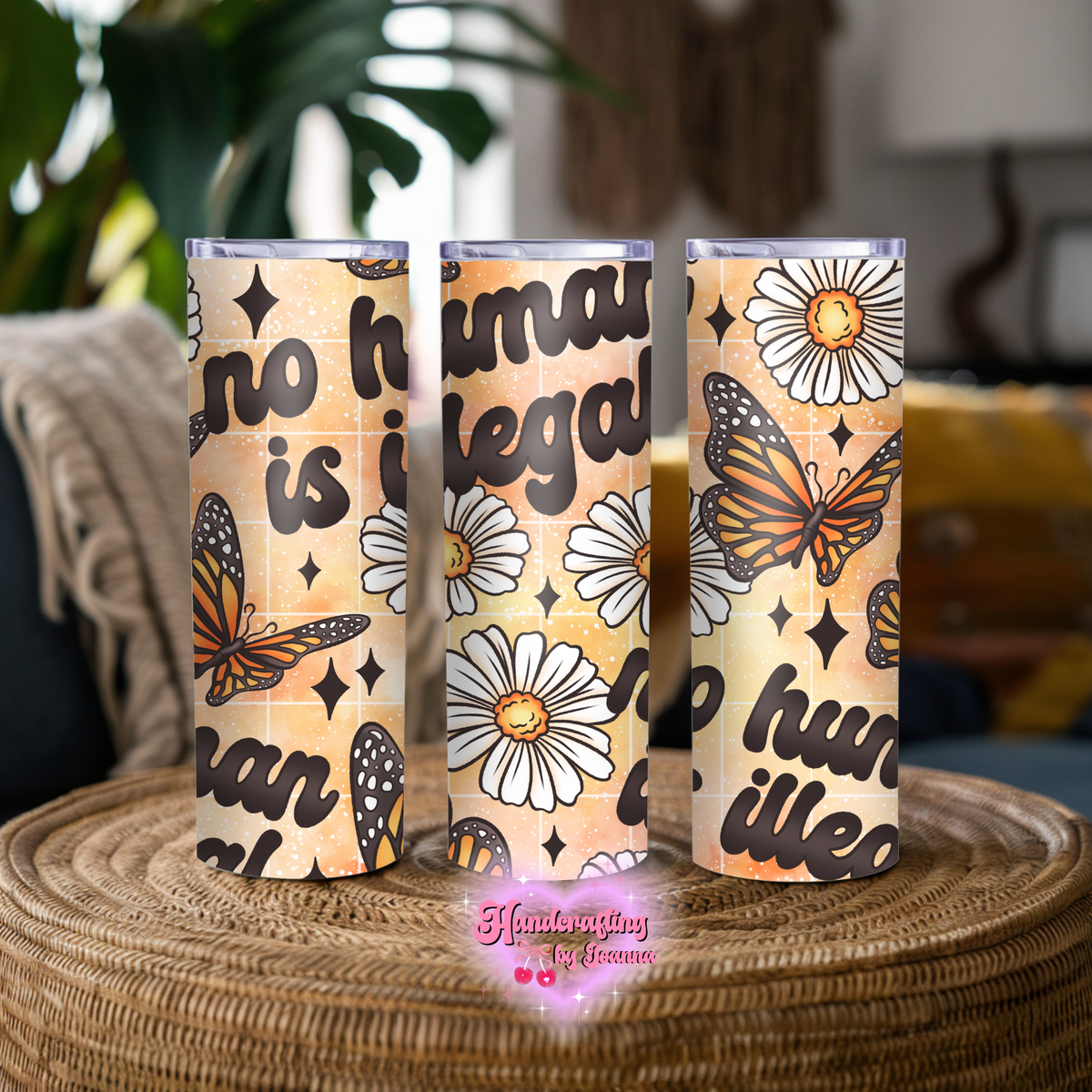 No Human Is illegal 20oz Tumbler