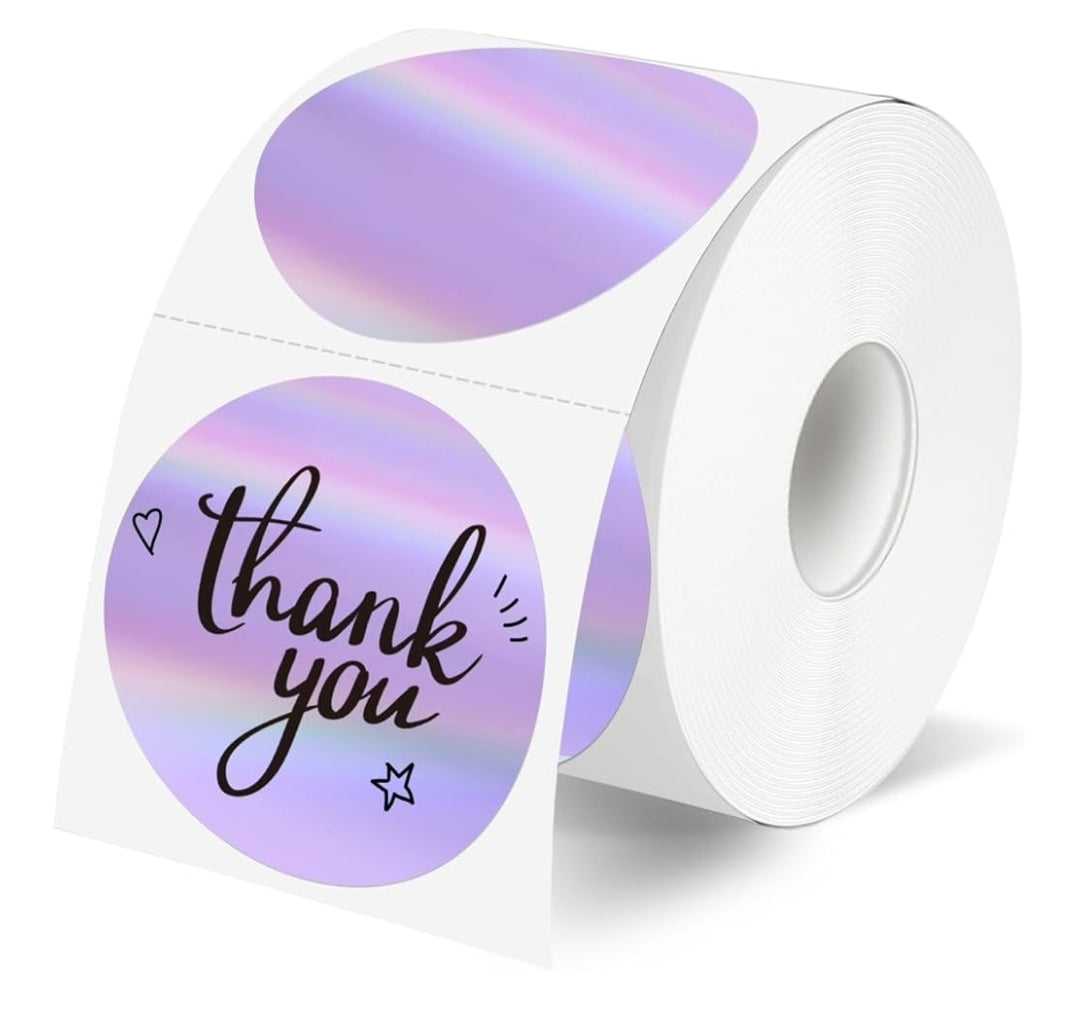. ݁₊౨ৎ . ݁₊ Round Custom Thermal labels ˚｡⋆౨ৎ˚