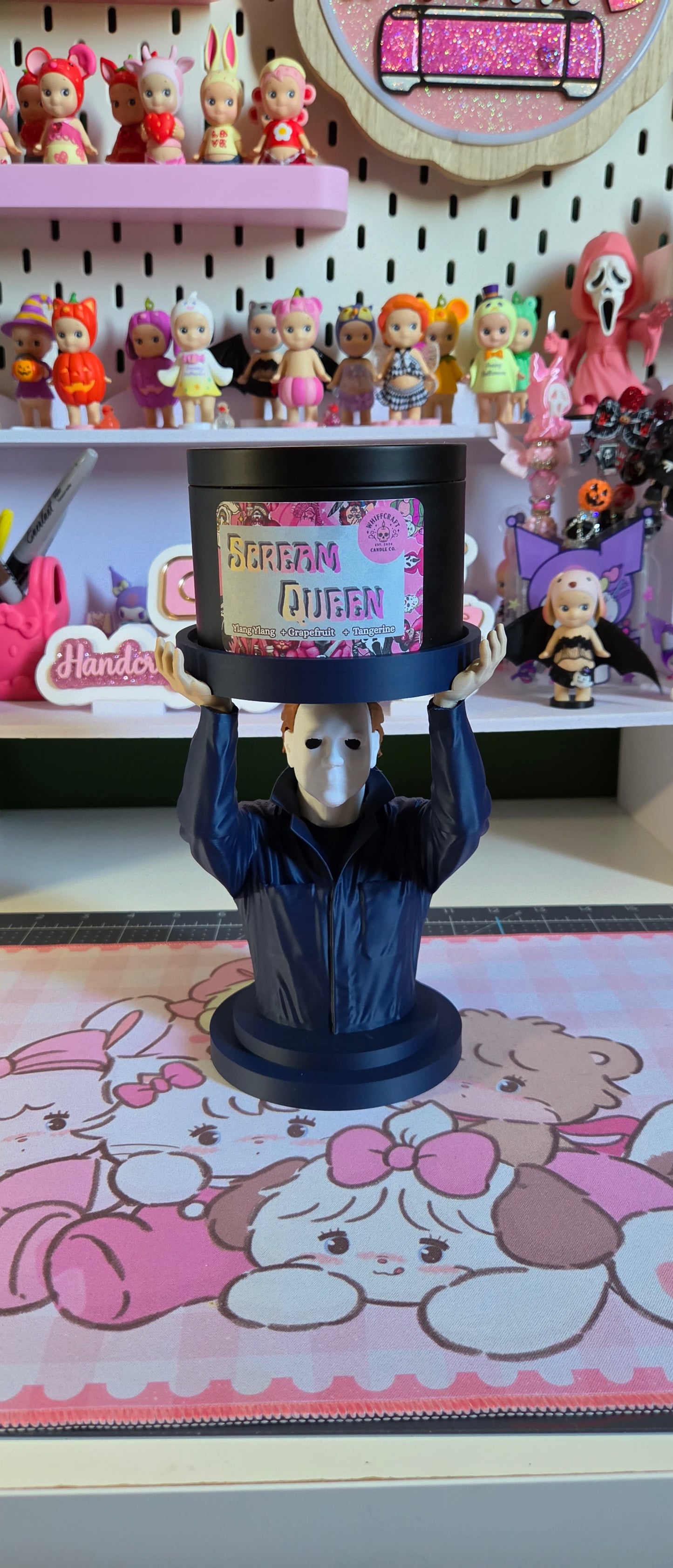 Michael myers candle holder