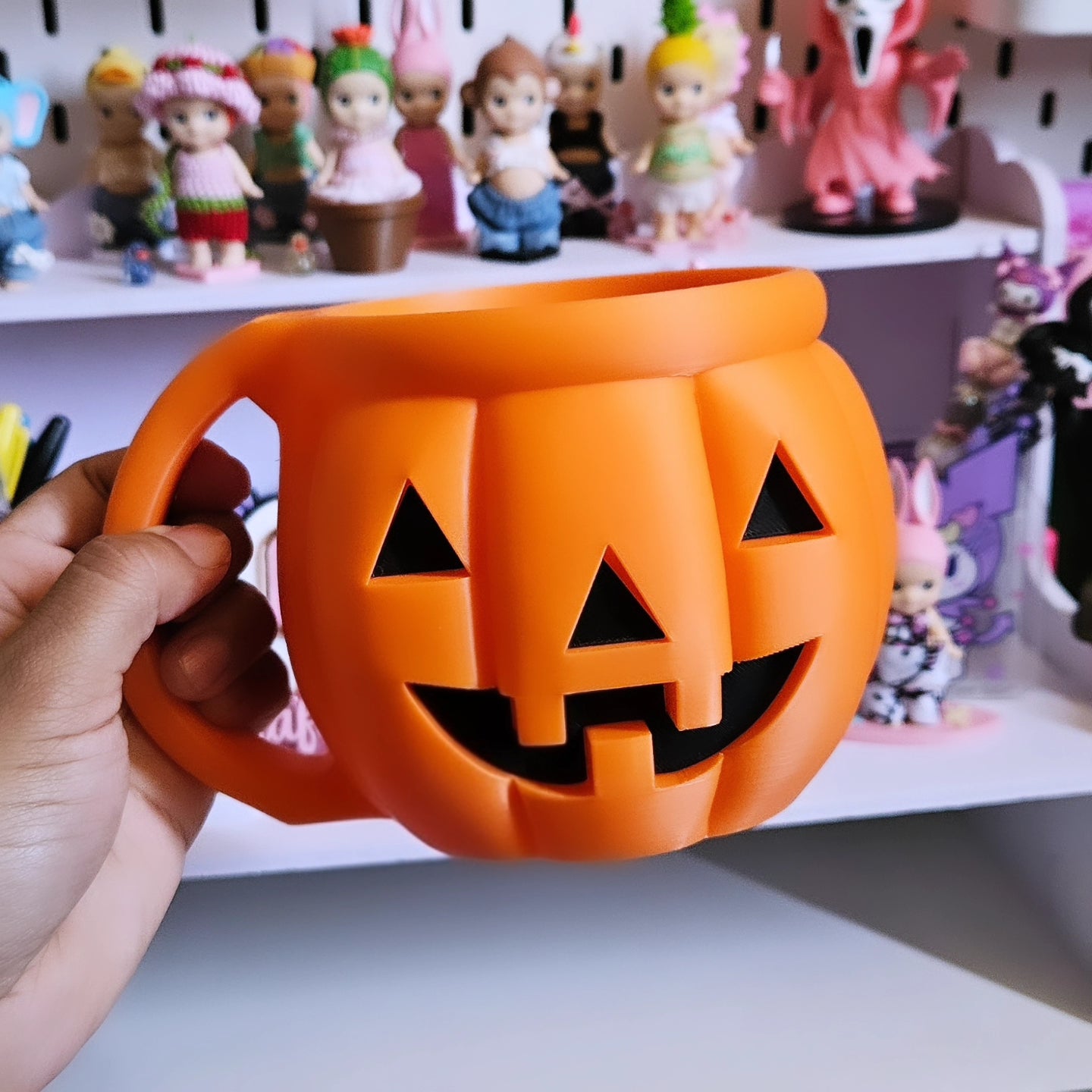 3D pumpkin ice cream pint holder 🧡